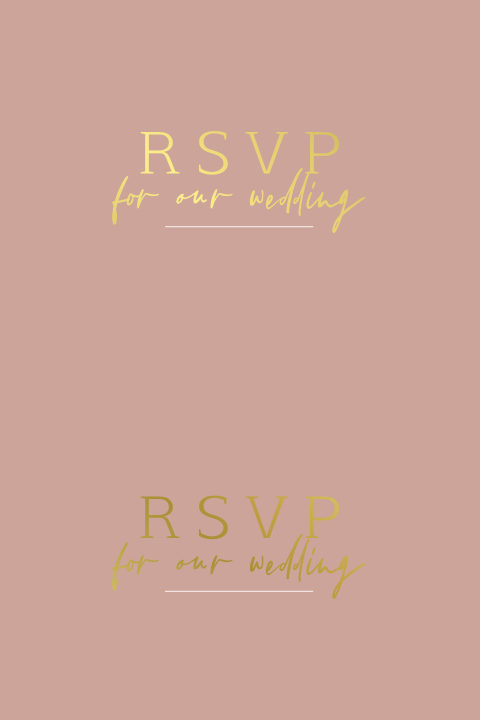 RSVP kaartjes oudroze