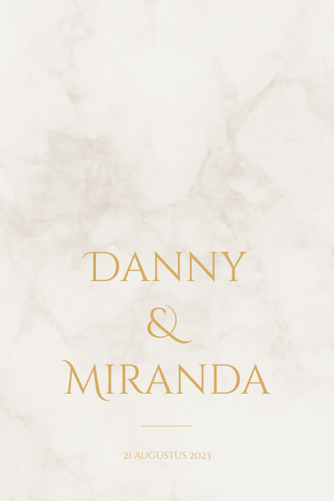 Tuinbord marmerlook goud