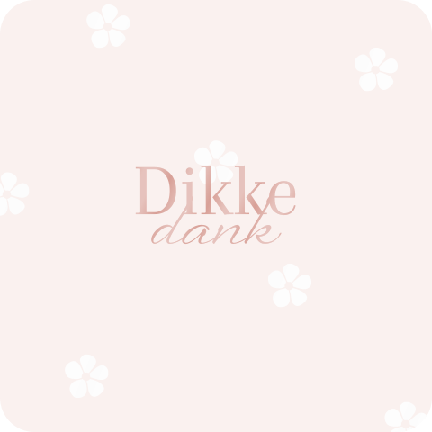 Sticker dikke dank 50x50mm