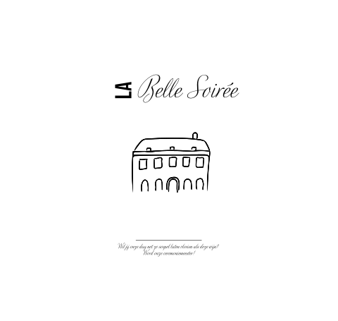 Wijnetiket La Belle Soirée