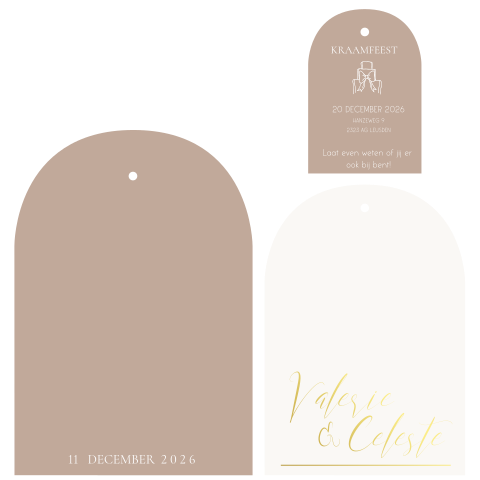 Tweeling meisjes geboortekaartje boogvorm met foto