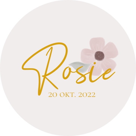 Sluitzegel bloem met naam