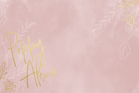 Geboortekaartje meisje met bloemen en goudfolie