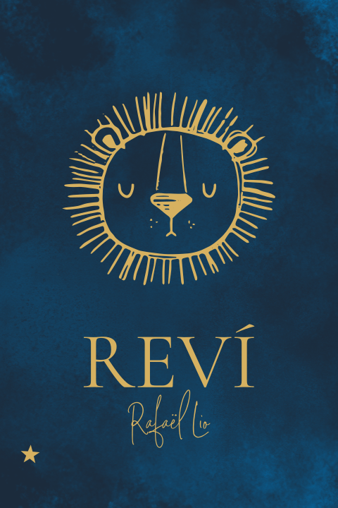 Raambord met leeuw en blauw