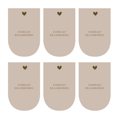 Labels 90mmx60mm kraamborrel