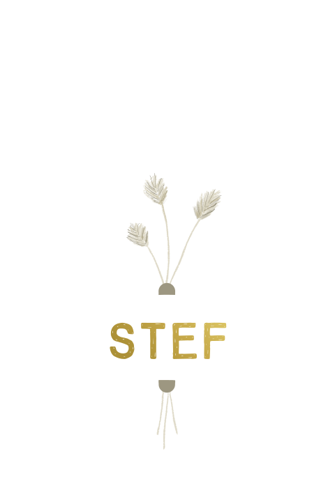 Geboortekaartje met takjes en goudfolie jongetje