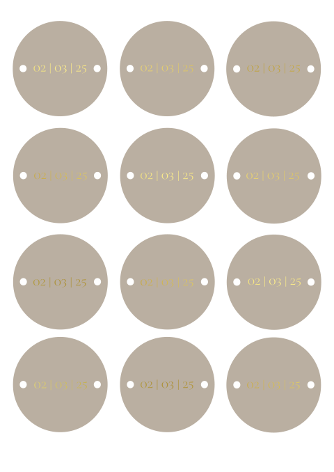 12 stuks zand | 55x55mm