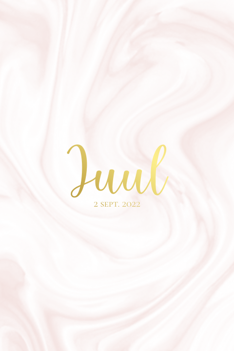 Poster babykamer marmerlook goudfolie