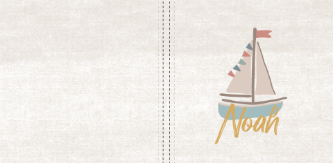 Kraambezoekboek met boot