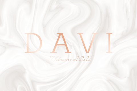 Geboortekaartje voor een jongetje met marmerlook achtergrond