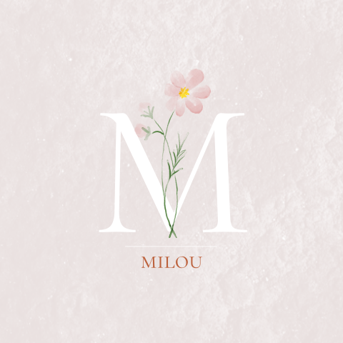 Geboortekaartje geboortebloem oktober - cosmos