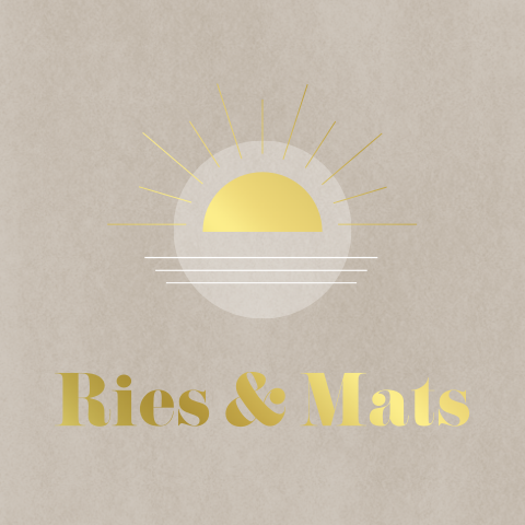 Stoer tweeling jongens geboortekaartje met zon