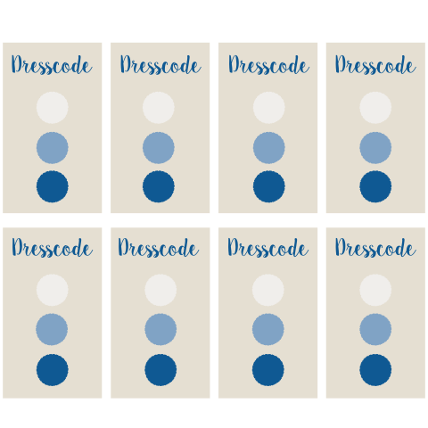 Dresscode kaartjes | beach vibes