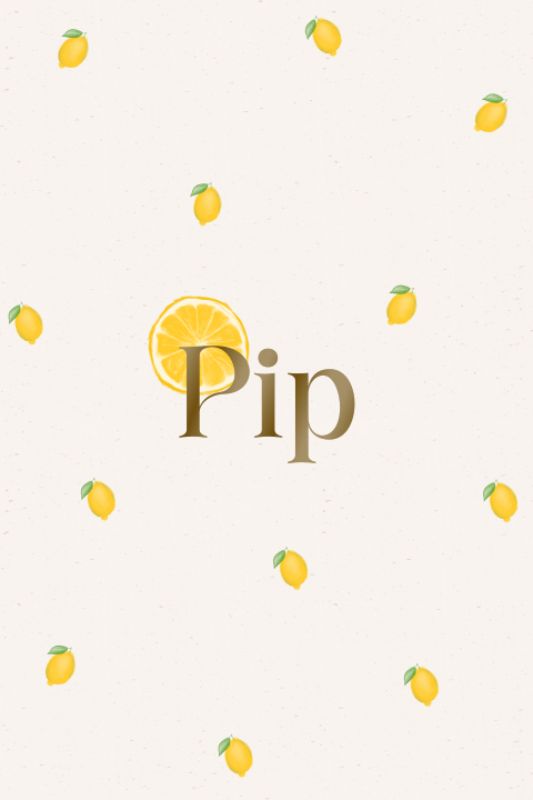 Vrolijk meisjes geboortekaartje met citroentjes