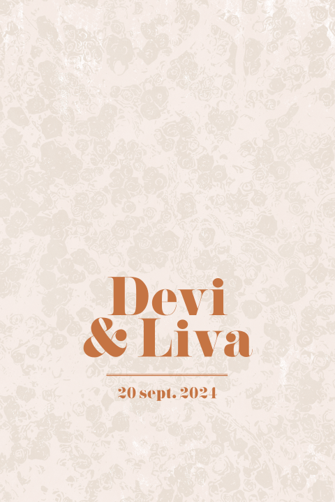 Bloemen achtergrond trouwkaart