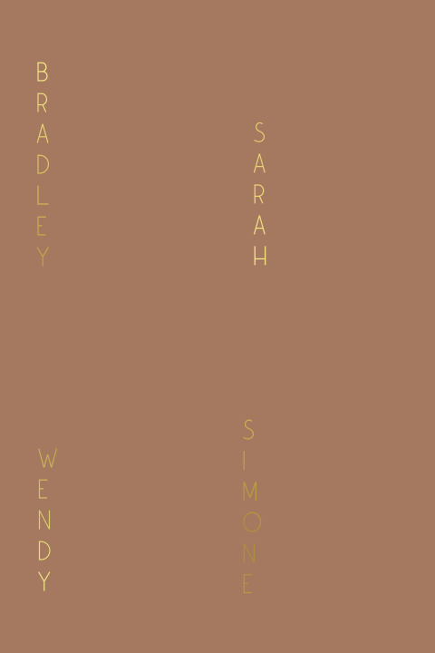 Zelf knip naamkaartjes bruiloft diner