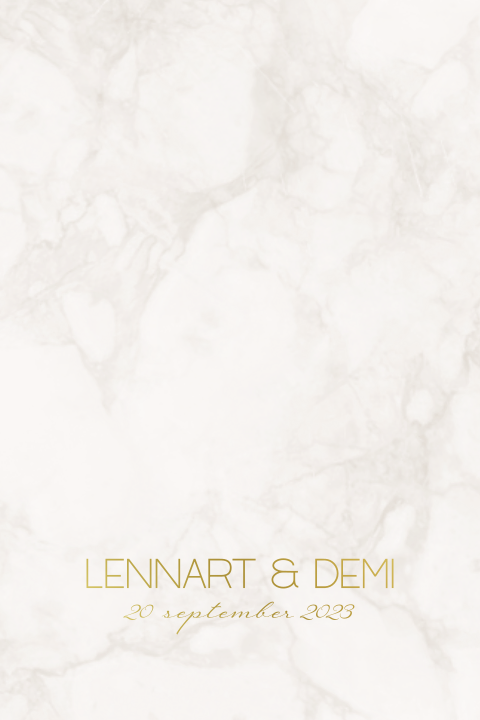 Minimalistisch kaartje marmerlook