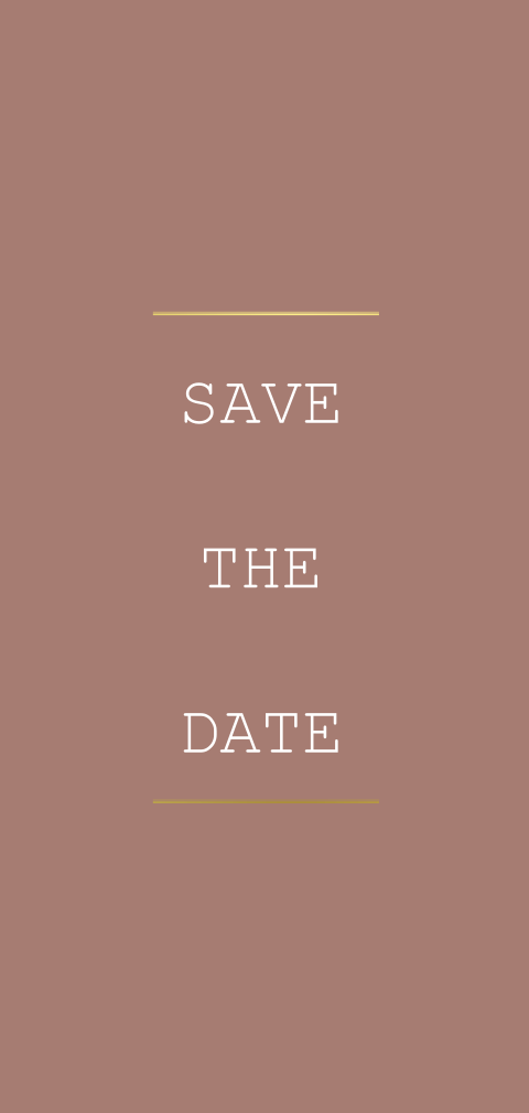 Save the date met achtergrondkleur