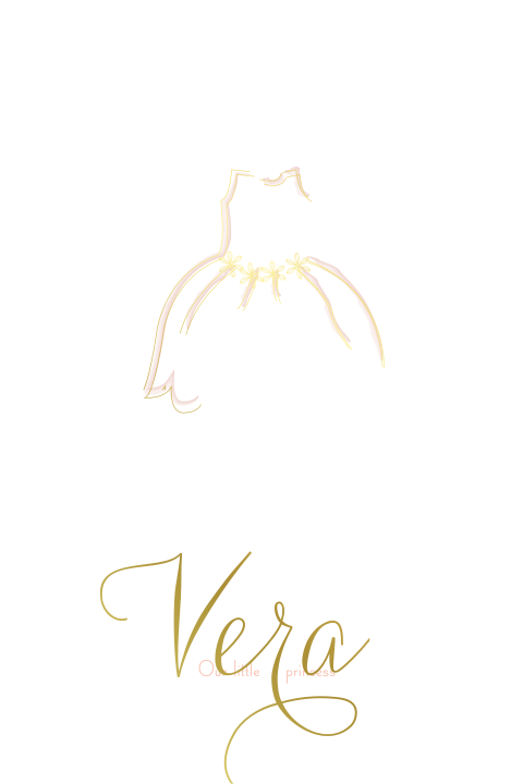 Geboortekaartje meisjes prinsessenjurk