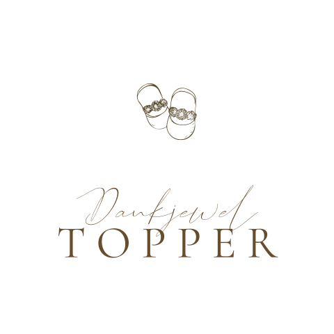 Ronde sticker dankjewel topper