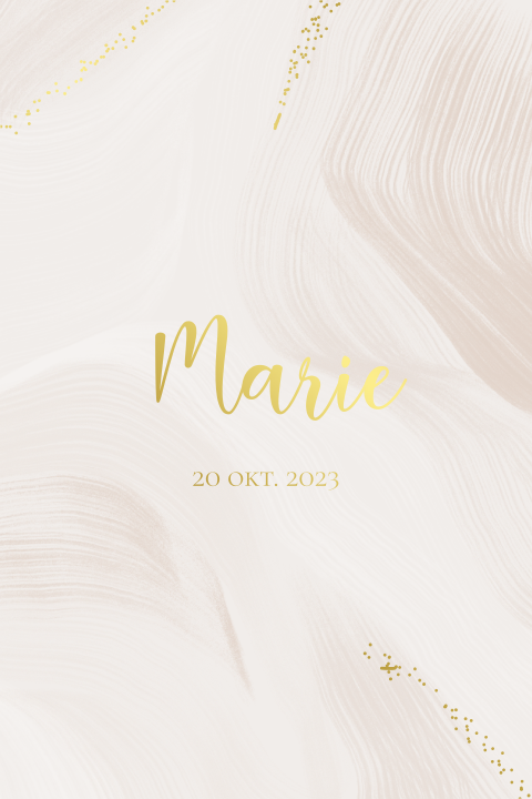 Meisjes geboortekaartje met abstracte achtergrond