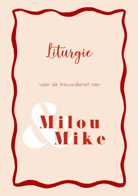 Liturgie Color Splash met beige en rood