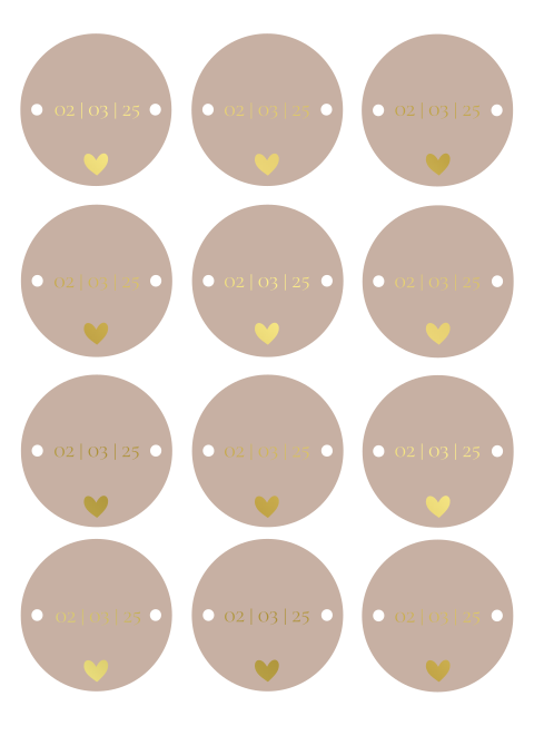 12 stuks mauve | 55x55mm