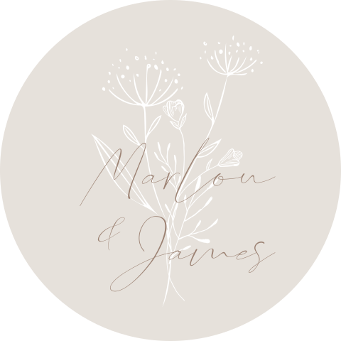 Sluitzegel bloemen en namen