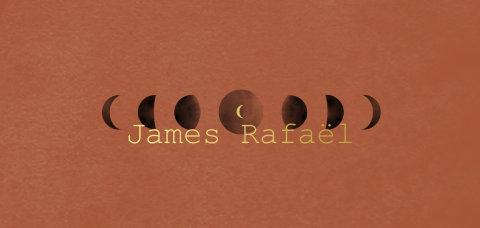 Geboortekaartje jongen maanstand roestkleur met goudfolie