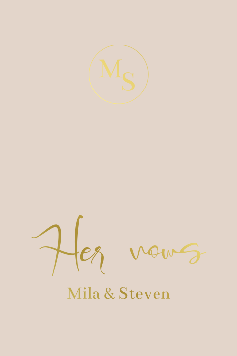 Geloftenboekje voor jullie huwelijksdag