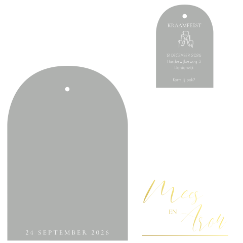 Lief jongens geboortekaartje met foto