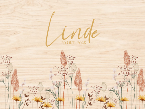 Memorybox meisje droogbloemen