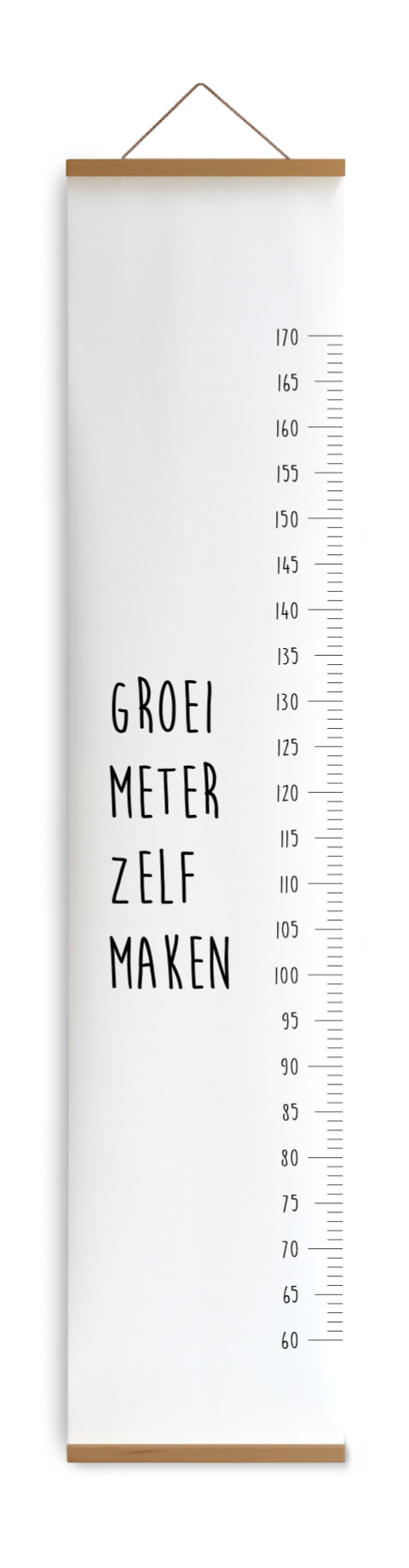 Groeimeter in stijl van je geboortekaartje maken