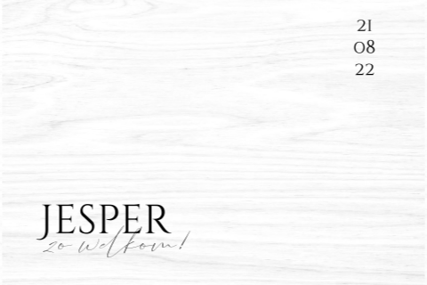 Memorybox wit minimalistisch met datum