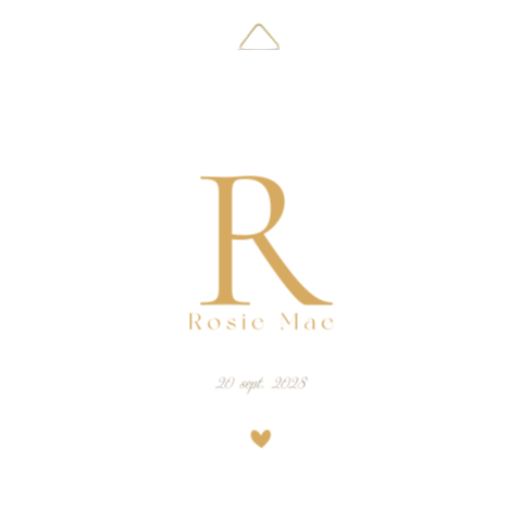 Tegeltje met initiaal