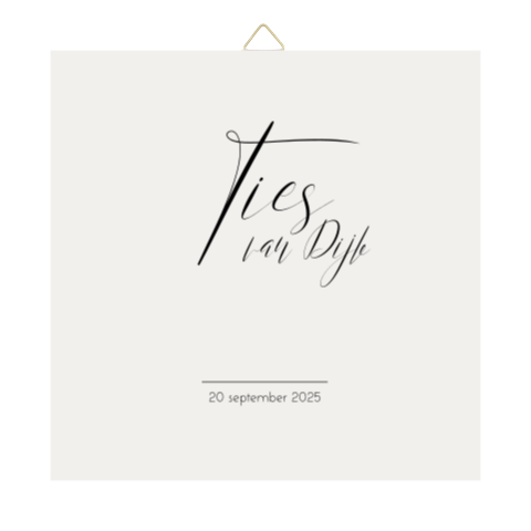 Tegeltje beige naturel