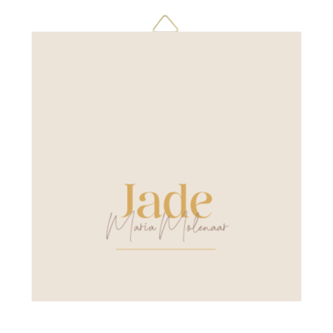 Tegeltje Jade met lijn