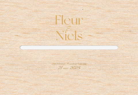 Houten enveloppen kist minimalistisch