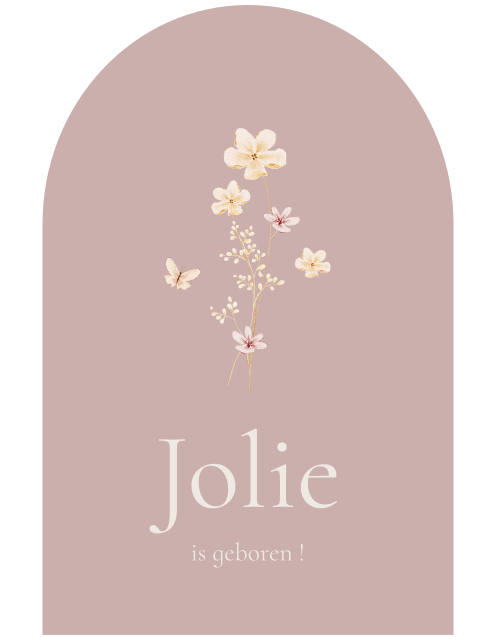 Mooi tuinbord met bloemen voor een meisje