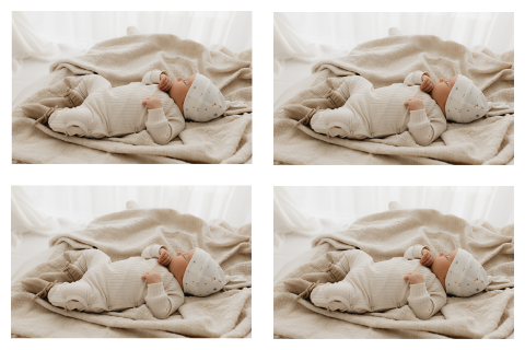 DIY babyfoto labelkaart neutraal