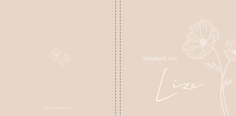 Kraambezoekboek geboortebloem oktober meisje