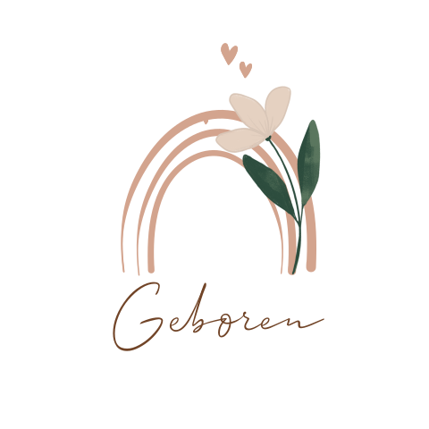 Sluitzegel met regenboog en bloem meisje