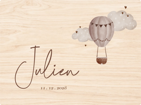 Memorybox luchtballon jongen herinneringskist