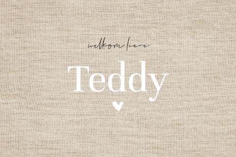 Raambord aankondiging geboorte jongen stoer