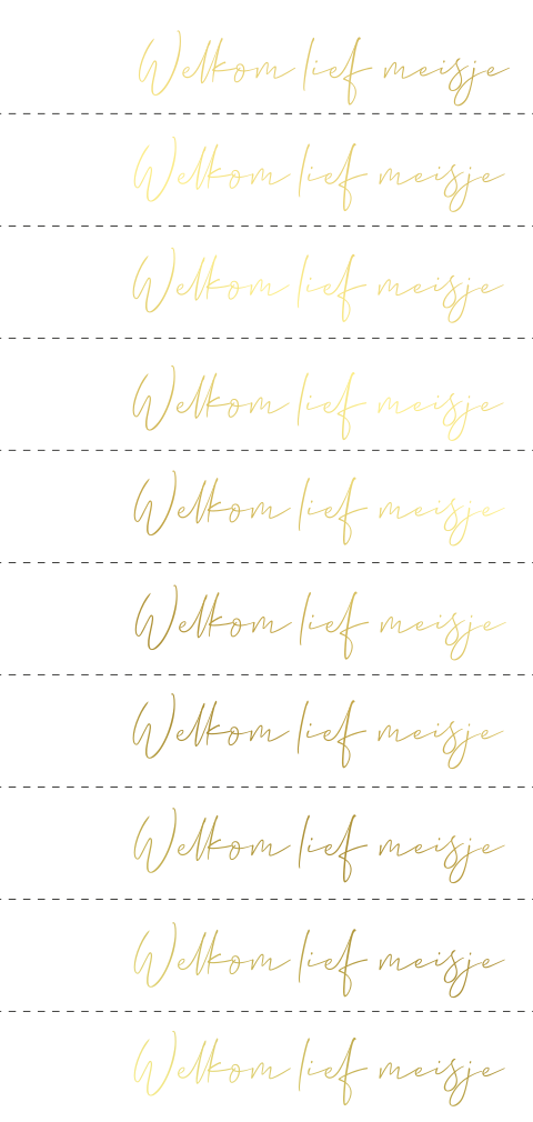 DiY geboortekaartje labeltje doopsuiker foliedruk meisje