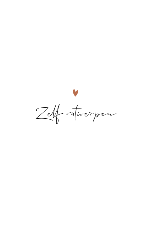 Origineel geboortekaartje boogvorm zelf ontwerpen