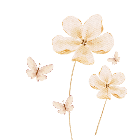 Sluitzegel met bloemen en vlinders