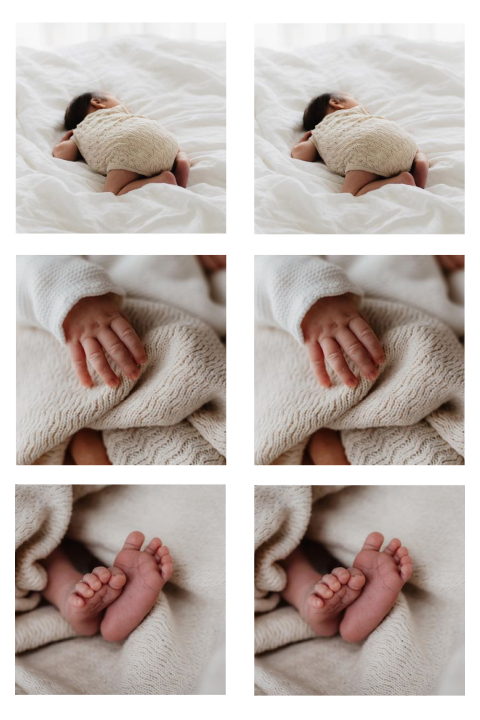 Geboortekaartjes DiY babyfoto strip met 3 foto's