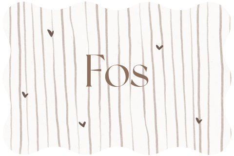 Stoer geboortekaartje jongen met strepen en golfvorm