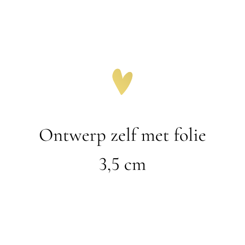 Ontwerp zelf een sluitzegel met folie 35mm